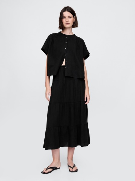 GAP Fustă de muselină maxi GAP