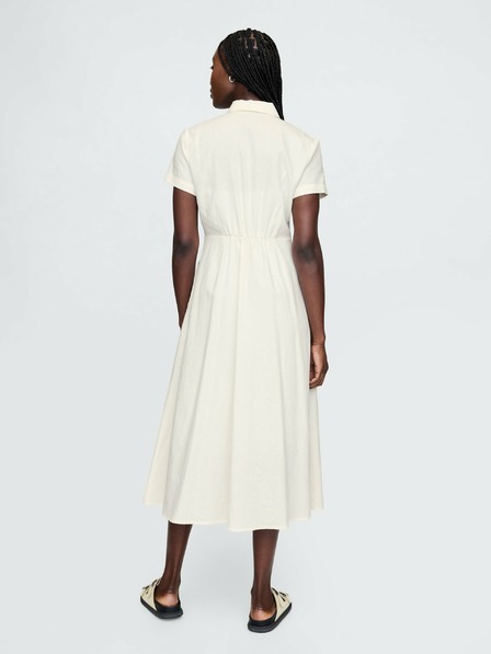 GAP Rochie maxi cămașă din in GAP