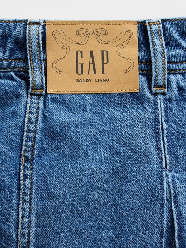 GAP Fustă mini plisată din denim Gap × Sandy Liang GAP