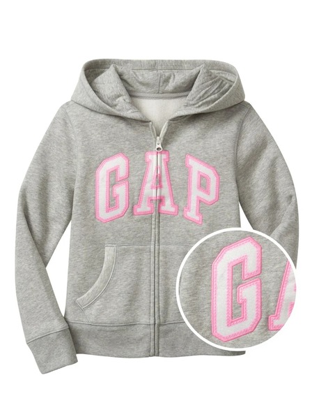GAP Hanorac cu logo Gap cu fermoar pentru copii GAP