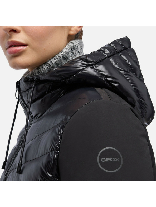 Geox Neagră pardesiu pentru femei Geox Spherica