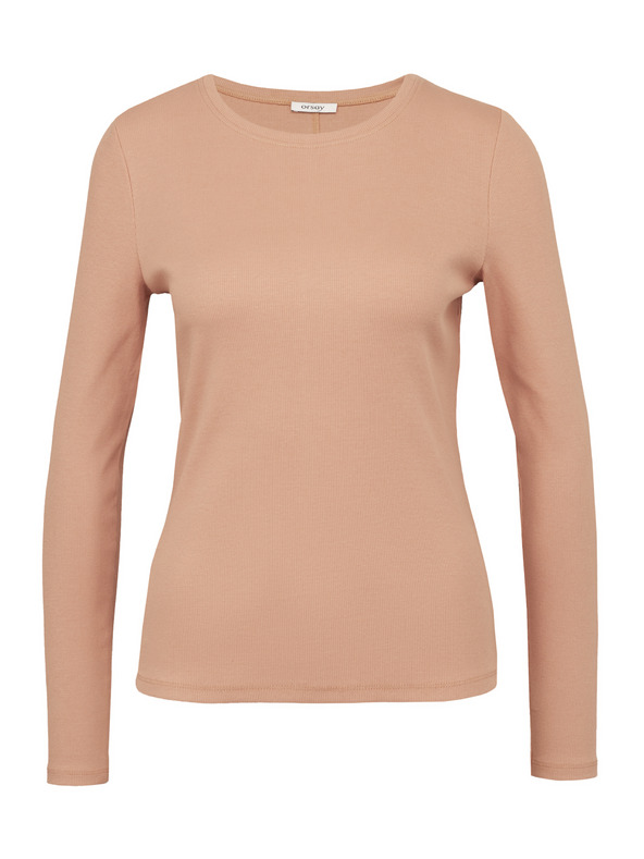 Orsay Tricou de damă maro deschis cu mâneci lungi ORSAY