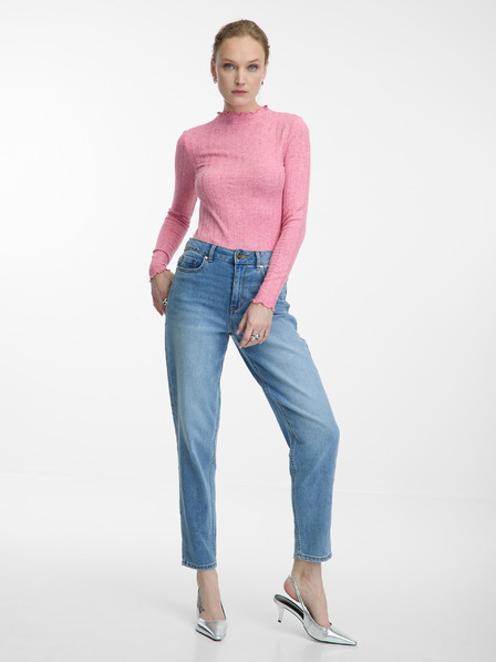 Orsay Tricou roz cu guler pentru femei ORSAY