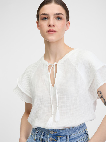 Orsay Bluză de damă albă ORSAY