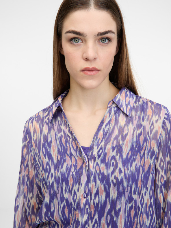 Orsay Bluză de damă mov cu guler ORSAY