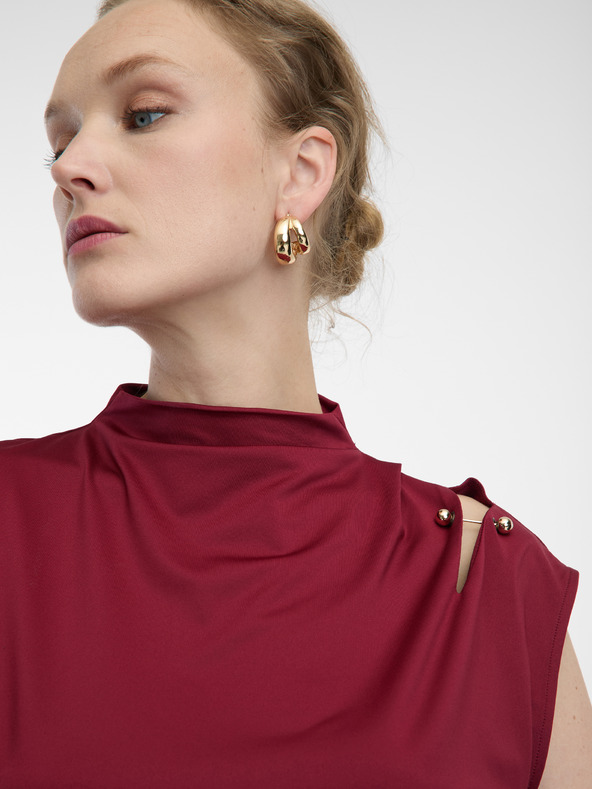 Orsay Bluză cu model floral portocaliu și crem de damă ORSAY