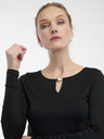 Orsay Top negru cu mânecă lungă pentru femei ORSAY