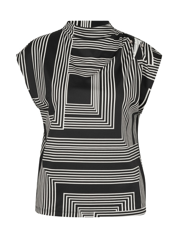 Orsay Bluză de damă neagră cu model ORSAY