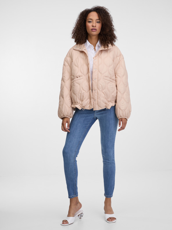 Orsay Jachetă matlasată bej pentru femei ORSAY