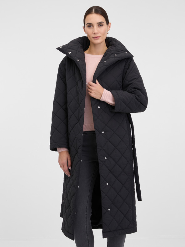 Orsay Geacă matlasată neagră pentru femei ORSAY