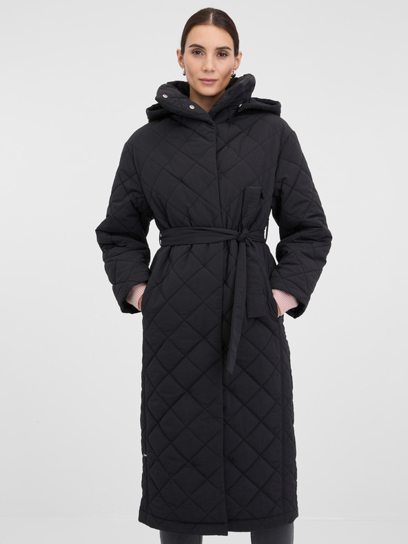 Orsay Geacă matlasată neagră pentru femei ORSAY