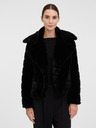 Orsay Haină scurtă din blană neagră pentru femei ORSAY