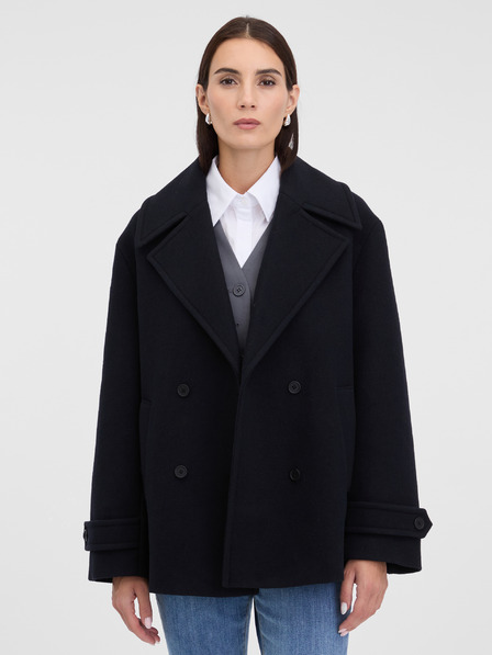 Orsay Haină scurtă neagră pentru femei ORSAY