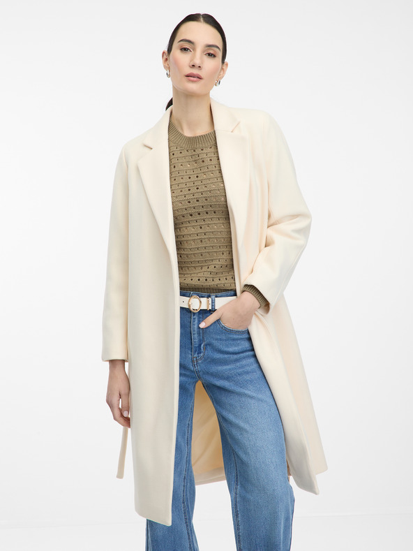 Orsay Palton de damă crem ORSAY