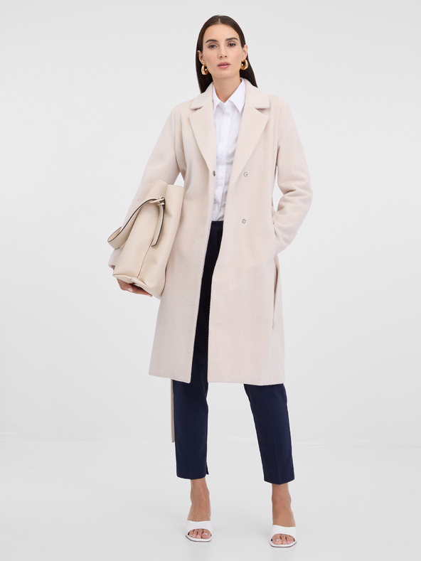 Orsay Palton de damă crem ORSAY