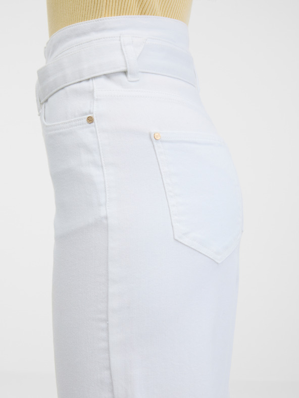 Orsay Blugi albi cu picior lat pentru femei ORSAY