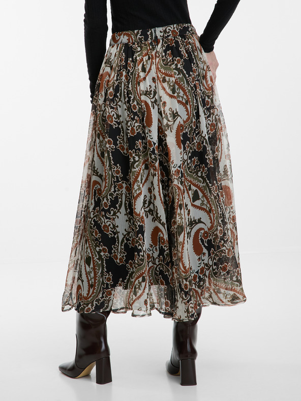 Orsay Fustă midi maro cu model pentru femei ORSAY