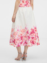 Orsay Fustă de damă roz cu flori ORSAY