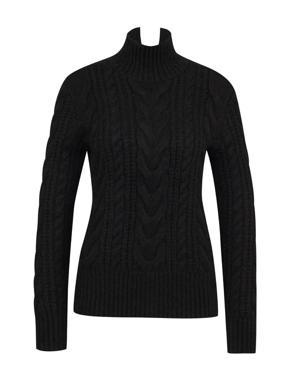 Orsay Hanorac negru cu guler înalt pentru femei ORSAY