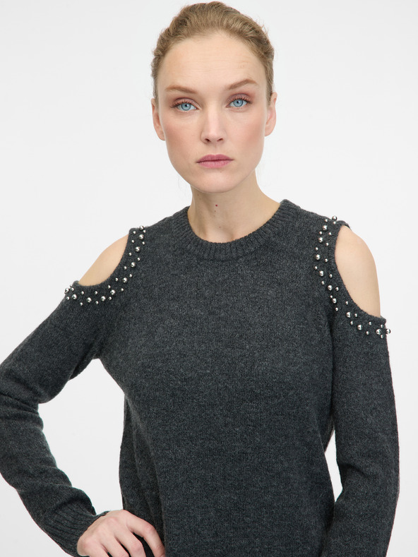 Orsay Rochie tricotată gri închis pentru femei ORSAY