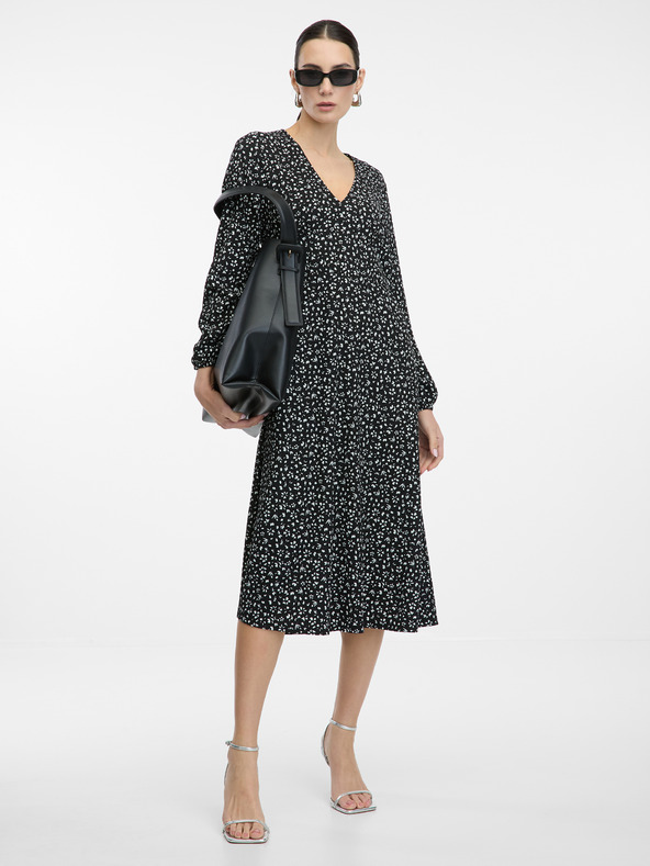 Orsay Rochie midi neagră pentru femei ORSAY