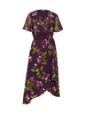 Orsay Rochie midi violet pentru femei cu imprimeu floral ORSAY