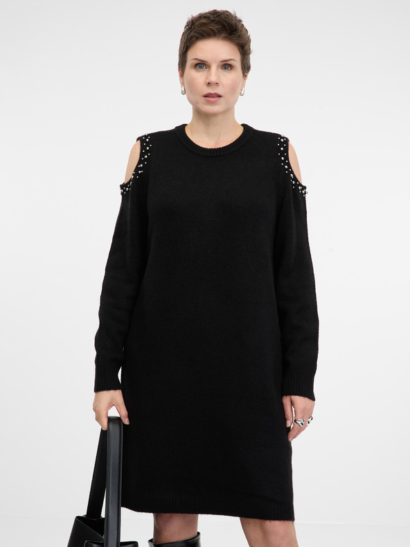 Orsay Rochie pulover damă neagră ORSAY