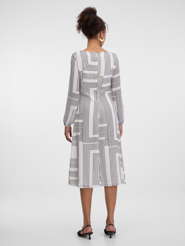 Orsay Rochie model albă la genunchi pentru femei ORSAY