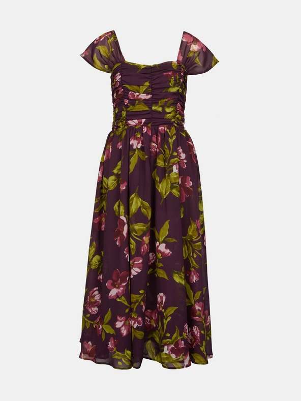 Orsay Rochie midi violet pentru femei cu imprimeu floral ORSAY