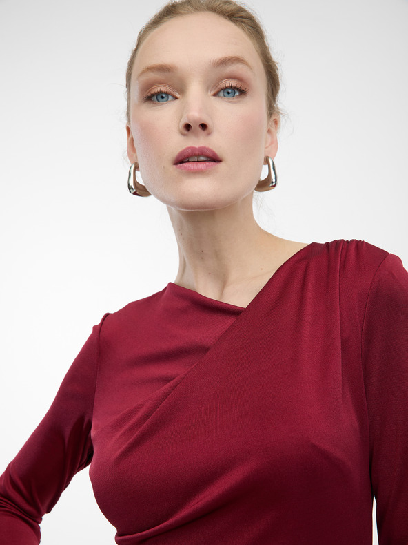 Orsay Rochie midi în culoare vișinie pentru femei ORSAY