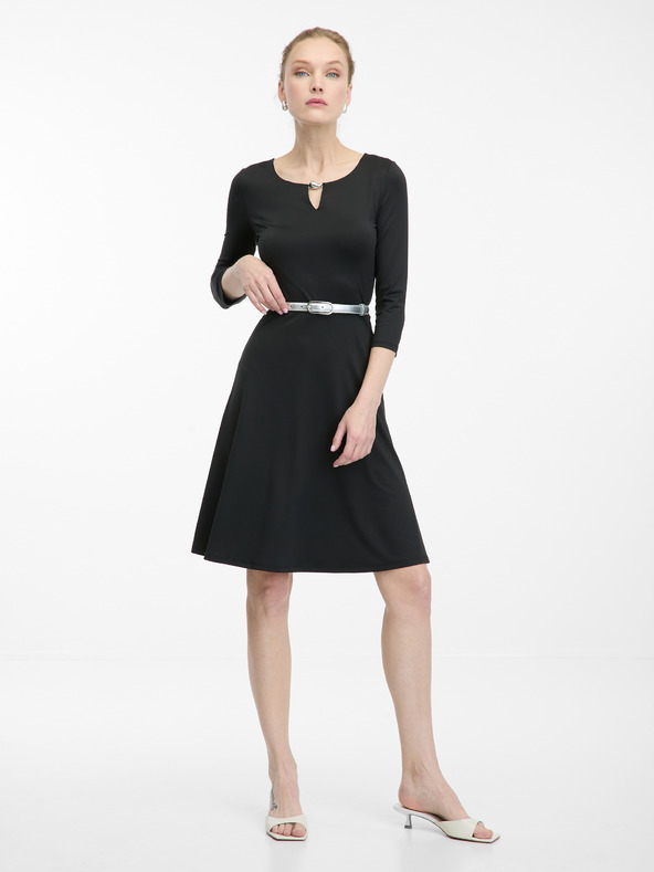 Orsay Rochie neagră până la genunchi, pentru femei ORSAY