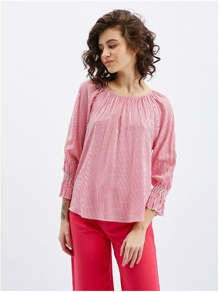 Orsay Bluză de damă în dungi roz închis ORSAY