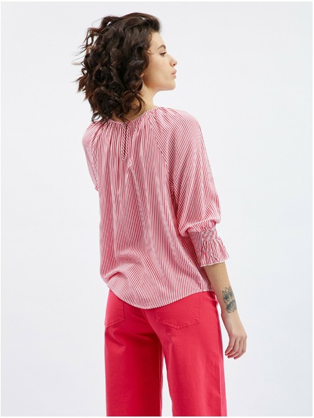 Orsay Bluză de damă în dungi roz închis ORSAY