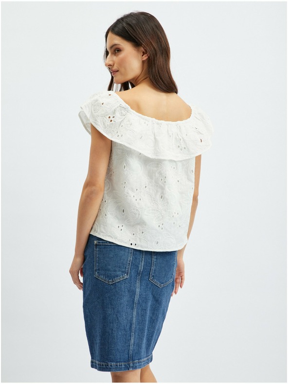 Orsay Bluză de damă albă ORSAY