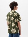 GAP Cămașă pentru copii cu model din amestec de in GAP