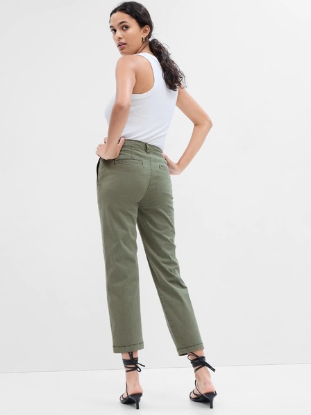 GAP Pantaloni girlfriend khaki high rise Utility GAP