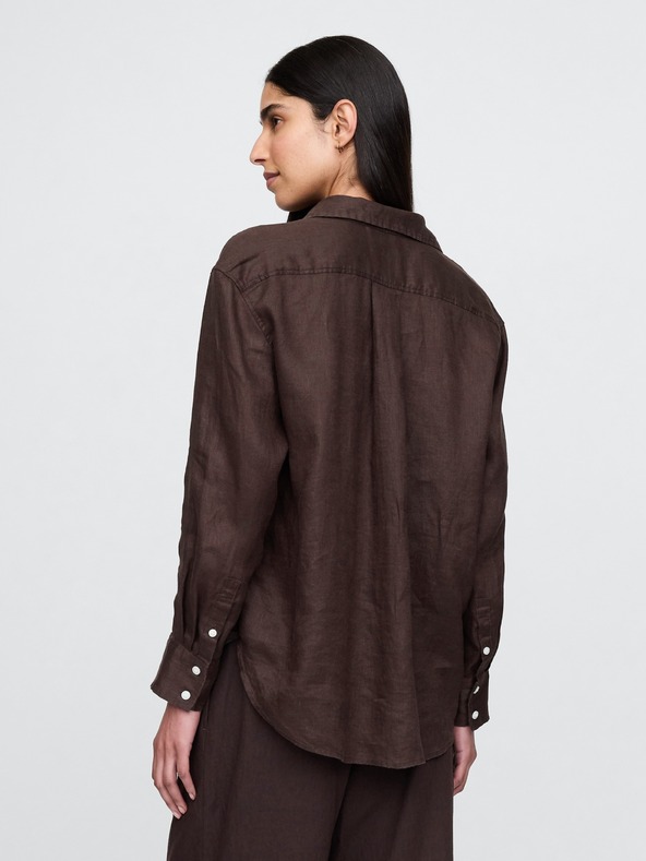 GAP Cămașă oversize din in Big Shirt GAP