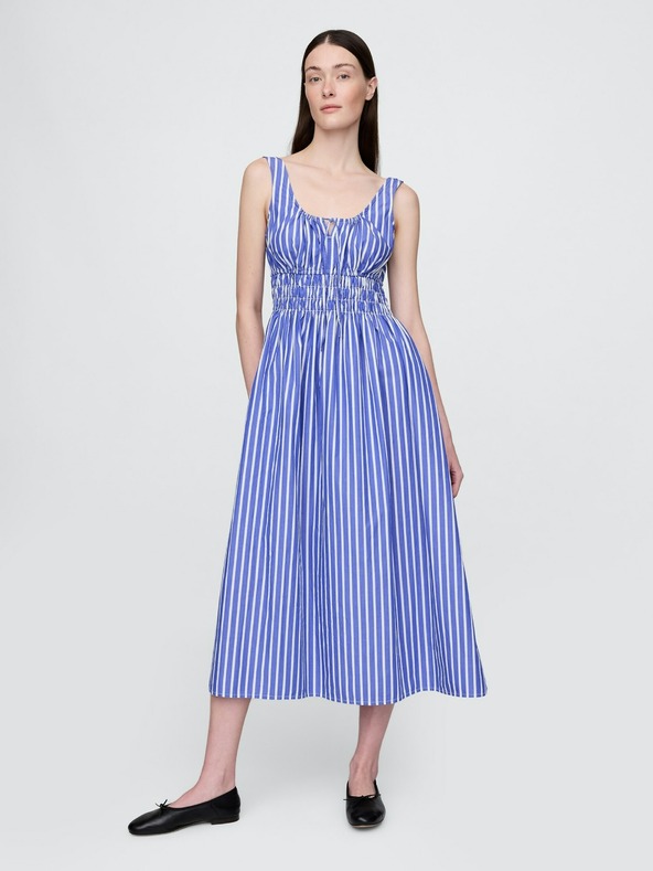 GAP Rochie midi din poplin cu buzunare GAP