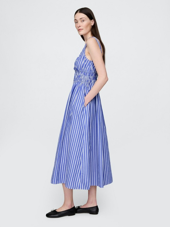 GAP Rochie midi din poplin cu buzunare GAP