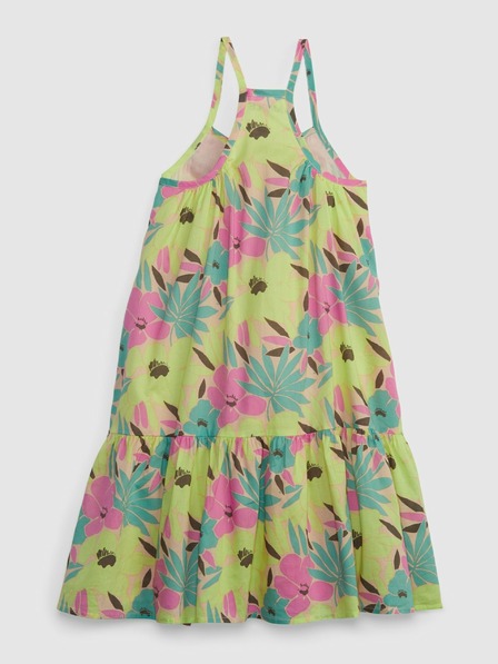 GAP Rochie pentru copii cu imprimeu floral și bretele GAP