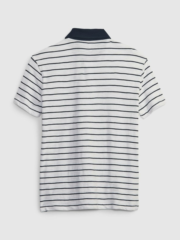 GAP Tricou polo în dungi pentru copii GAP