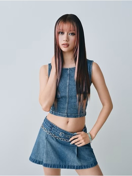 GAP Crop top din denim GAP