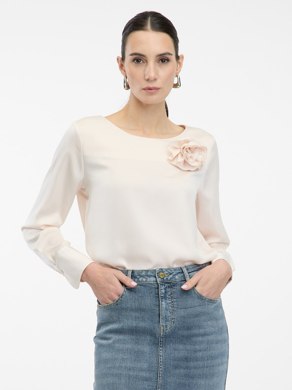 Orsay Bluză roz deschis de damă cu aplicație ORSAY