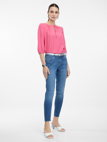 Orsay Bluză roz de damă cu mânecă trei sferturi ORSAY