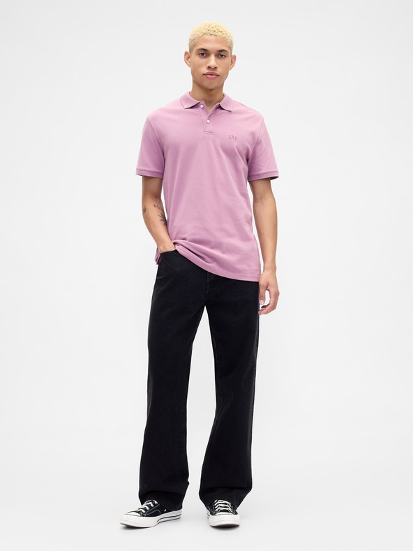 GAP Tricou polo pique cu model GAP