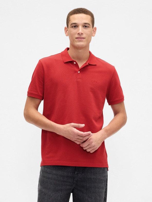 GAP Tricou polo pique cu model GAP