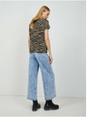 Orsay Tricou bej-negru cu model animal ORSAY