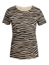 Orsay Tricou bej-negru cu model animal ORSAY
