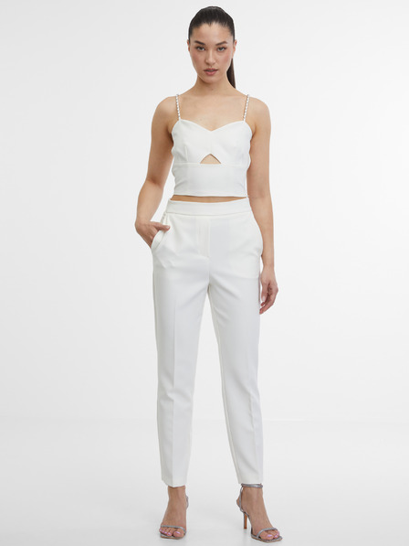 Orsay Pantaloni de damă crem ORSAY