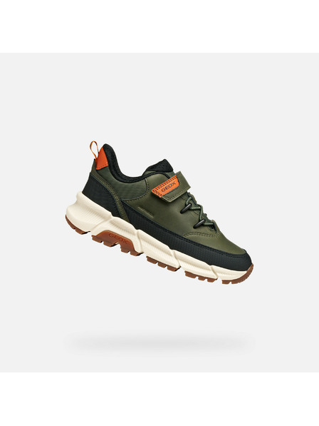 Geox Adidași kaki pentru băieți Geox Flexyper Plus